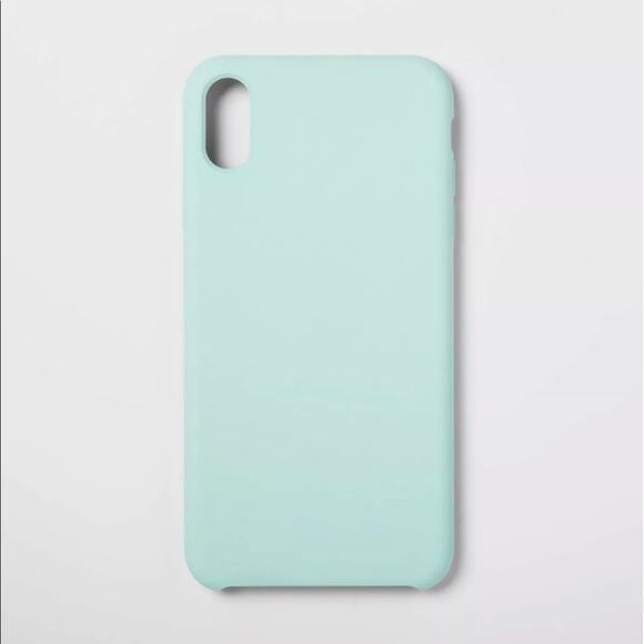 Apple iPhone XS Max Silicone Case - Light Teal - Picture 1 of 4